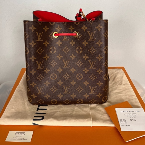 ONE DAY SALE! Louis Vuitton Neo Noe Red MM - Picture 5 of 14
